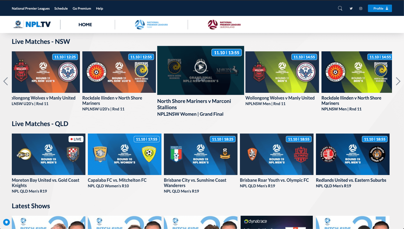 Football NSW’s & QLD's OTT platform NPL.tv